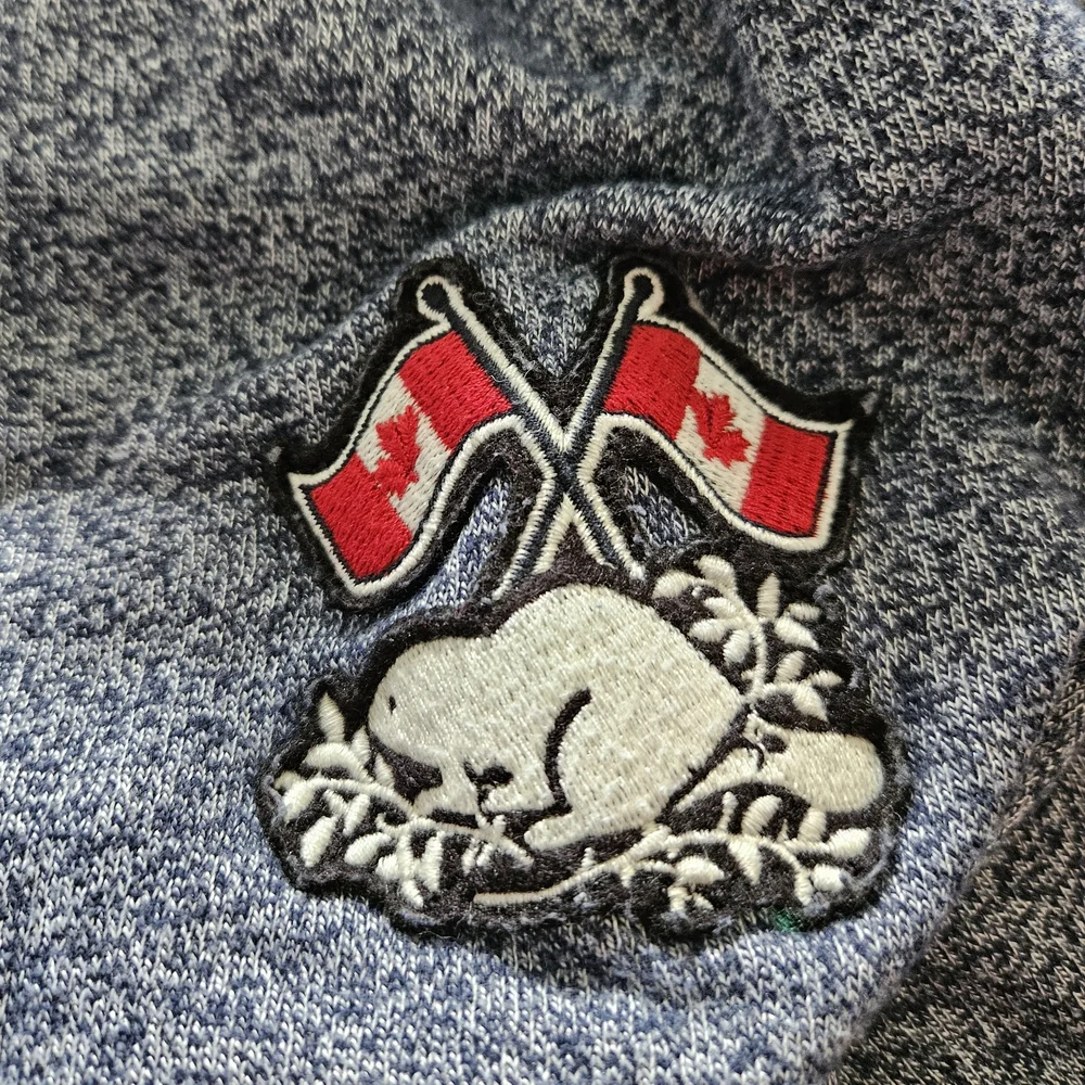 Men's Heathered Blue Roots Hoodie - Picture 6 of 8